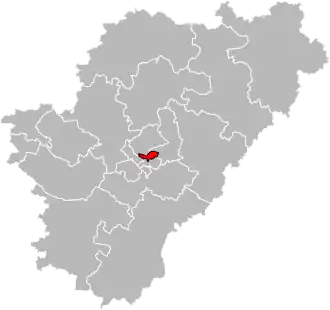 Situation of the canton of Angoulême-2 in the department of Charente