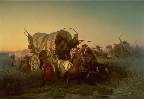 The Attack on an Emigrant Train, at the University of Michigan Museum of Art[4]