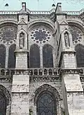 Plate tracery, Chartres Cathedral clerestory (1194–1220)