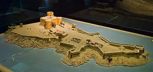 Relief map of the Chateau d'If.