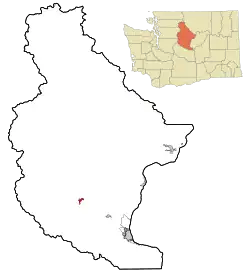 Location of Leavenworth in Chelan County, Washington