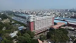 Moore Market Complex railway station aerial view