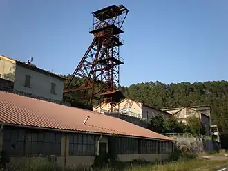 The pithead of the former Alès mine