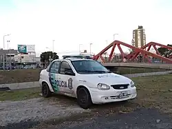 Chevrolet Corsa as a police car in Buenos Aires