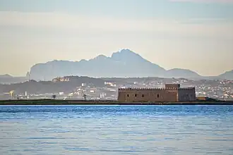 Spanish fort of Chikly Island on the Lake of Tunis