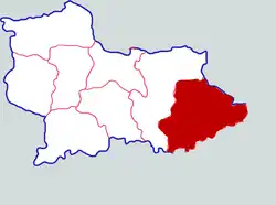 Location in Shangqiu