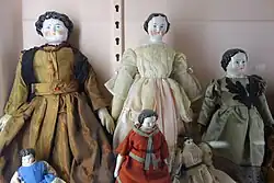 China dolls, 1850-1870 - Fairbanks Museum and Planetarium
