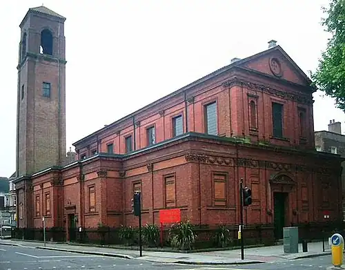 Our Lady of Grace and St Edward, 1886, tower added in 1930