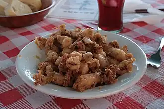 Fried baby cuttlefish (Spain)