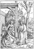 Albrecht Dürer, woodcut, 29.5 × 21.1&nbsp;cm, from the series on the Life of the Virgin, c. 1507