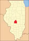 Christian County at its creation in 1839