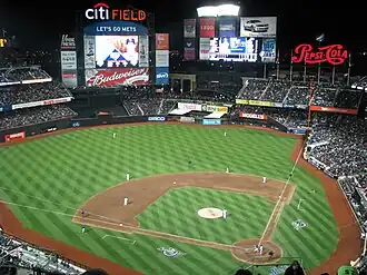 The first regular season game ever played at Citi Field on April 13, 2009.