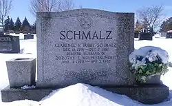 Schmalz's gravestone