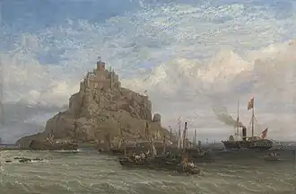 The Royal Yacht Passing St Michael's Mount (1847)