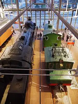 Russian locomotive class FD 1103 steam locomotive and Fireless Locomotive No.9305