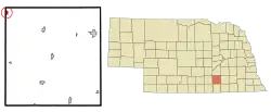Location of Trumbull, Nebraska