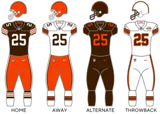 Cleveland Browns uniforms
