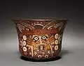 Nasca bowl; c. 100 BC; earthenware with colored slips; diameter: 12.8 × 17.7&nbsp;cm; overall: 13&nbsp;cm; from Peru; Cleveland Museum of Art (Cleveland, Ohio, U.S.)