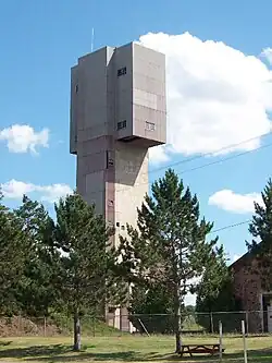 "Koepe" Hoist "C" Shaft headframe, built in 1955.