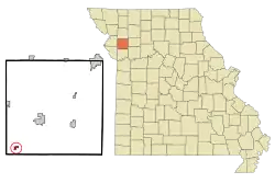 Location of Trimble, Missouri