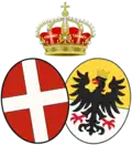 Coat of arms of Marina as Princess of Savoy