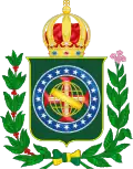 Imperial coat of arms of Brazil, used between 1870 and 1889