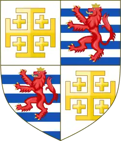 Lusignans as the Kings of Cyprus and Jerusalem.