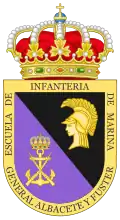 Coat of Arms of "General Albacete Fuster" Marine Corps School (EIMGAF)