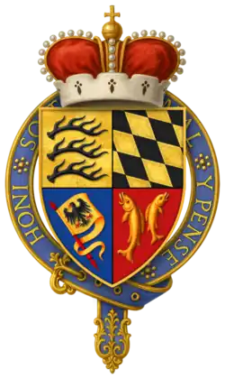 Arms of Frederick I as a Knight of the Garter, 1604