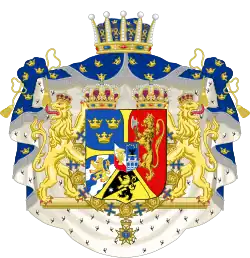 Arms as Prince of Sweden and Norway, Duke of Västergötland 1861 to 1905