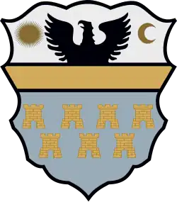 Transylvanian arms as used by Chancellor Sámuel Teleki