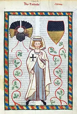 Tannhäuser, from the Codex Manesse, John Collier