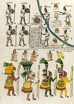 Folio 67 recto (top) Warriors scout a town at night in preparation for an attack (middle) Negotiations after surrender. (bottom) High-ranking commanders