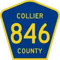 County Road 846 marker