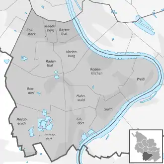 District map of Rodenkirchen
