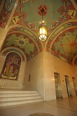 Residential lobby artwork