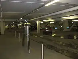 The parking garage