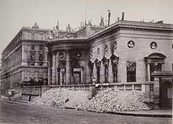 Palais de la Légion d'Honneur, with the Palais d'Orsay in the background. Musée Carnavalet, Paris.