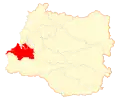 Map of Corral in Los Ríos Region