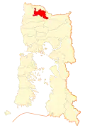 Location of Osorno commune within Los Lagos Region