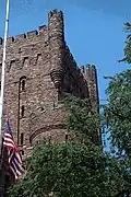 Connecticut Street Armory, view of main tower, July 2005