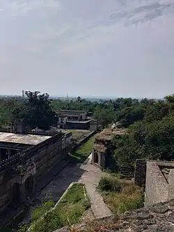 Construction inside fort