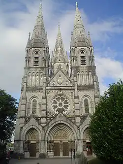 Saint Fin Barre's Cathedral, Cork city. Founded in 1879 on a 7th-century site.[43]
