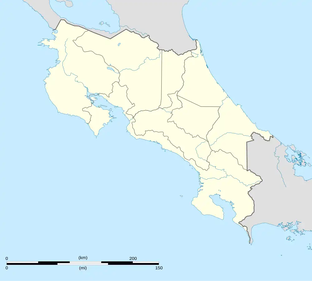Orosi district location in Costa Rica