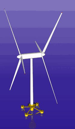 Counter-rotating wind turbine