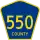 County Route 550 marker
