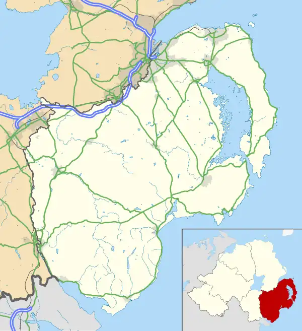 Drumaroad is located in County Down