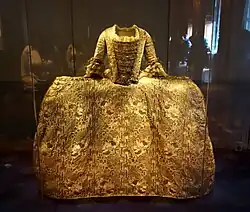Court gown (mantua), owned by Lady Mary Rockingham, Kensington Palace