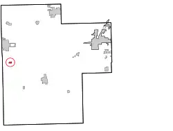 Location within Creek County, and the state of Oklahoma
