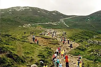 Pilgrims climbing the mountain (2007)